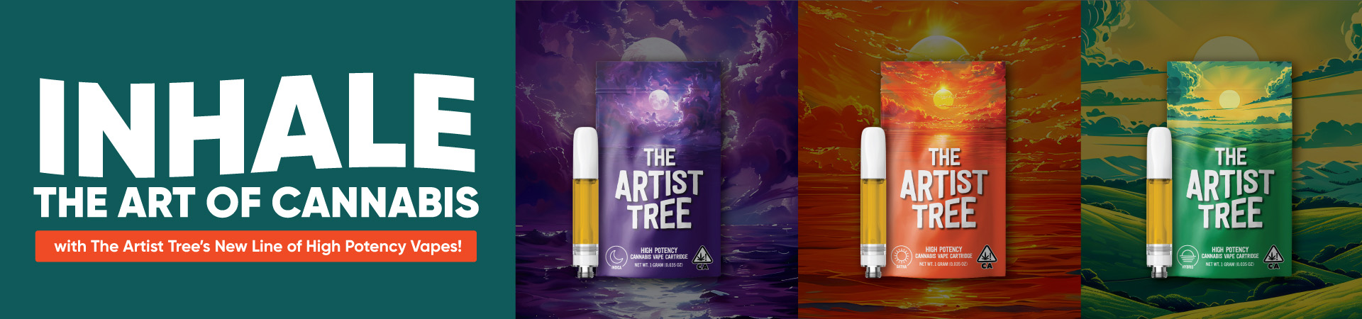 Inhale the art of cannabis with the Artist Tree new line of high potency Vapes